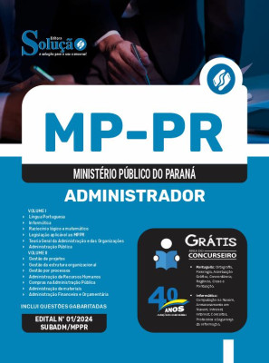 Apostila MP-PR em PDF  - Administrador - Imagem 1