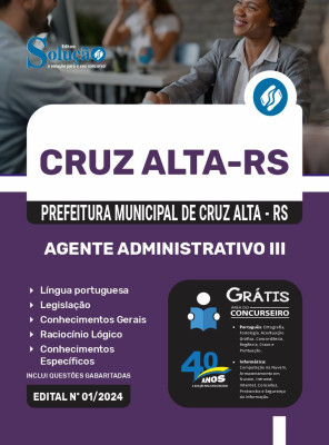 Apostila Prefeitura de Cruz Alta - RS  - Agente Administrativo III - Imagem 3