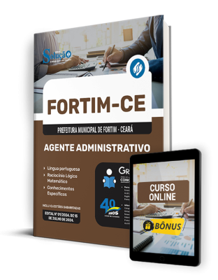Apostila Prefeitura de Fortim - CE  - Agente Administrativo - Imagem 1