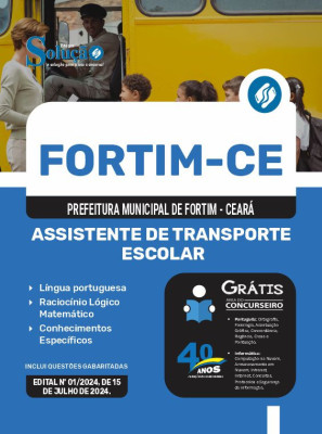 Apostila Prefeitura de Fortim - CE em PDF  - Assistente de Transporte Escolar - Imagem 1