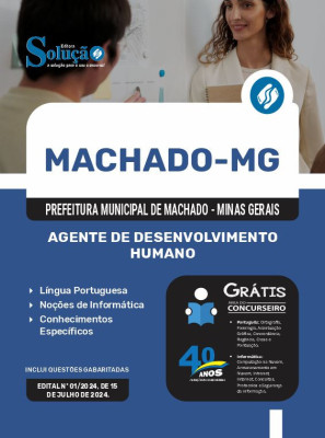 Apostila Prefeitura de Machado - MG em PDF  - Agente de Desenvolvimento Humano - Imagem 1