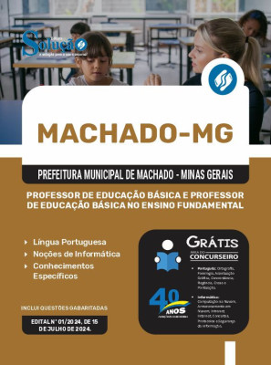 Apostila Prefeitura de Machado - MG em PDF  - Professor de Educação Básica e Professor de Educação Básica no Ensino Fundamental - Imagem 1