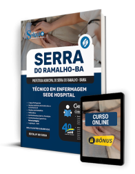 Capa Apostila Prefeitura de Serra do Ramalho - BA  - Técnico em Enfermagem - Sede Hospital