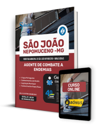 Capa Apostila Prefeitura de São João Nepomuceno - MG  - Agente de Combate a Endemias