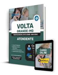 Capa Apostila Prefeitura de Volta Grande - MG  - Atendente