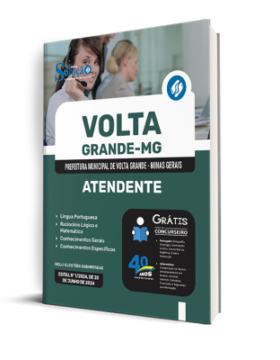 Apostila Prefeitura de Volta Grande - MG  - Atendente - Imagem 2