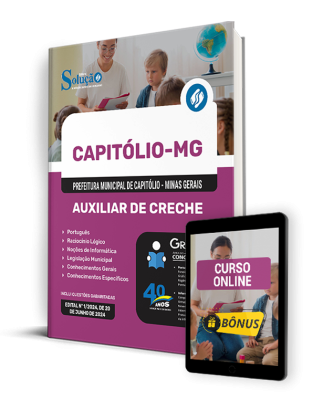 Apostila Prefeitura de Capitólio - MG  - Auxiliar de Creche - Imagem 1