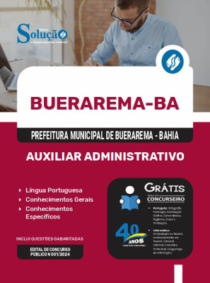 Apostila Prefeitura de Buerarema - BA  - Auxiliar Administrativo - Imagem 3