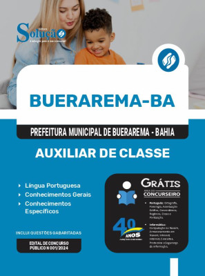 Apostila Prefeitura de Buerarema - BA  - Auxiliar de Classe - Imagem 3