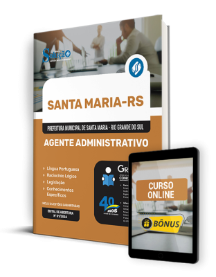 Apostila Prefeitura de Santa Maria - RS  - Agente Administrativo - Imagem 1