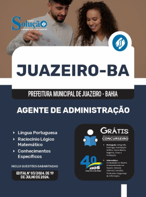 Apostila Prefeitura de Juazeiro - BA  - Agente de Administração - Imagem 3
