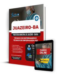 Capa Apostila Prefeitura de Juazeiro - BA  - Técnico de Enfermagem e Técnico de Enfermagem PSF
