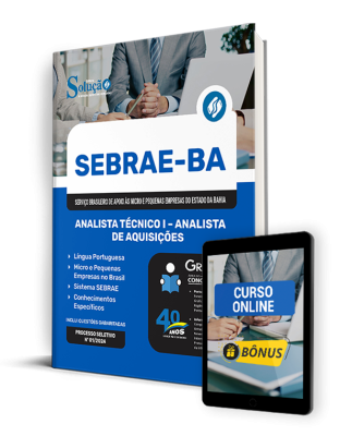 Apostila SEBRAE-BA  - Analista Técnico I - Analista de Aquisições - Imagem 1
