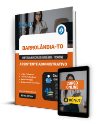 Capa Apostila Prefeitura de Barrolândia - TO  - Assistente Administrativo