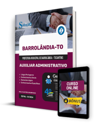 Capa Apostila Prefeitura de Barrolândia - TO  - Auxiliar Administrativo