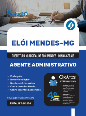 Apostila Prefeitura de Elói Mendes - MG  - Agente Administrativo - Imagem 3