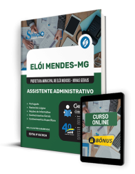 Capa Apostila Prefeitura de Elói Mendes - MG  - Assistente Administrativo