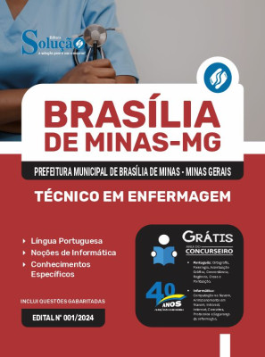 Apostila Prefeitura de Brasília de Minas - MG em PDF  - Técnico em Enfermagem - Imagem 1