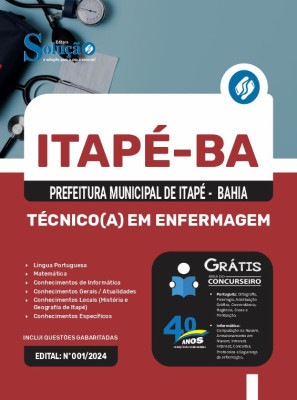 Apostila Prefeitura de Itapé - BA em PDF  - Técnico(a) em Enfermagem - Imagem 1