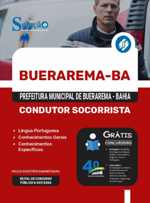 Apostila Prefeitura de Buerarema - BA em PDF  - Condutor Socorrista - Imagem 1