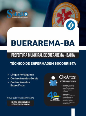 Apostila Prefeitura de Buerarema - BA em PDF  - Técnico de Enfermagem Socorrista - Imagem 1