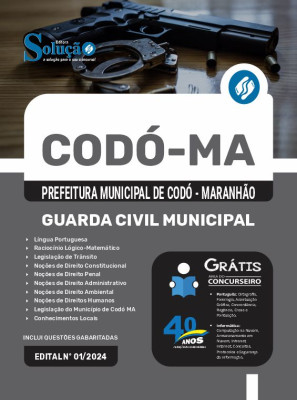 Apostila Prefeitura de Codó - MA  - Guarda Civil Municipal - Imagem 3