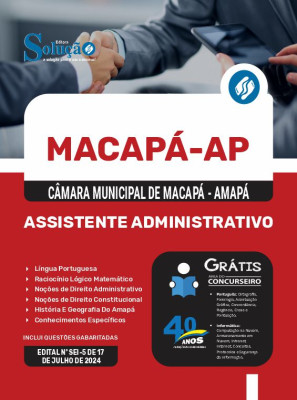 Apostila Câmara de Macapá - AP  - Assistente Administrativo - Imagem 3