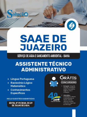 Apostila SAAE de Juazeiro - BA  - Assistente Técnico-Administrativo - Imagem 3