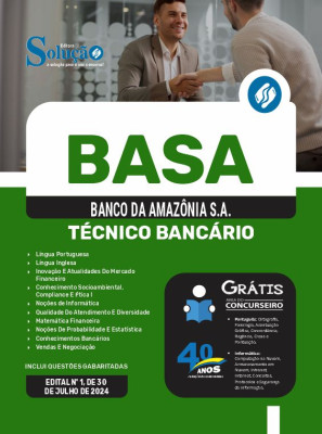Apostila BASA  - Técnico Bancário - Imagem 3