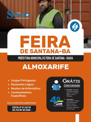Apostila Prefeitura de Feira de Santana - BA em PDF  - Almoxarife - Imagem 1