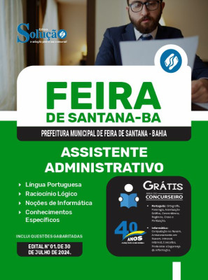 Apostila Prefeitura de Feira de Santana - BA  - Assistente Administrativo - Imagem 3