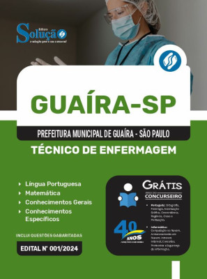 Apostila Prefeitura de Guaíra - SP em PDF  - Técnico de Enfermagem - Imagem 1