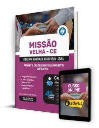 Capa Apostila Prefeitura de Missão Velha - CE  - Agente de Desenvolvimento Infantil