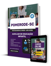 Capa Apostila Prefeitura de Pomerode - SC  - Auxiliar de Educação Infantil