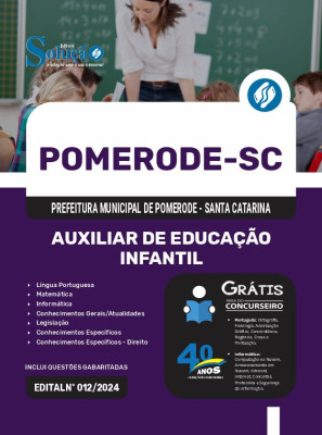 Apostila Prefeitura de Pomerode - SC  - Auxiliar de Educação Infantil - Imagem 3