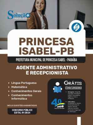 Apostila Prefeitura de Princesa Isabel - PB  - Agente Administrativo e Recepcionista - Imagem 3