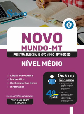 Apostila Prefeitura de Novo Mundo - MT  - Nível Médio - Comum aos Cargos: Agente Administrativo, Fiscal de Tributos e Zeladora - Imagem 3