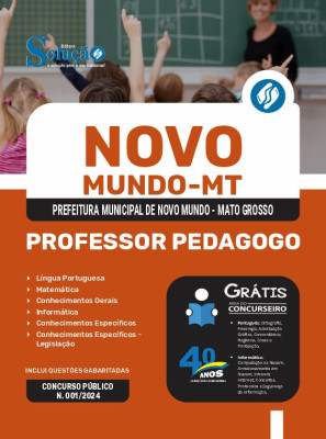 Apostila Prefeitura de Novo Mundo - MT  - Professor Pedagogo - Imagem 3