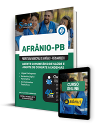 Capa Apostila Prefeitura de Afrânio - PE  - Agente Comunitário de Saúde e Agente de Combate a Endemias