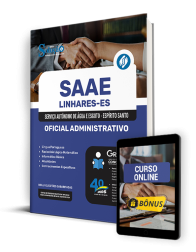 Capa Apostila SAAE Linhares - ES  - Oficial Administrativo
