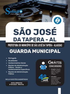 Apostila Prefeitura de São José da Tapera - AL  - Guarda Municipal - Imagem 3