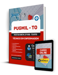 Capa Apostila Prefeitura de Pugmil - TO  - Técnico em Enfermagem