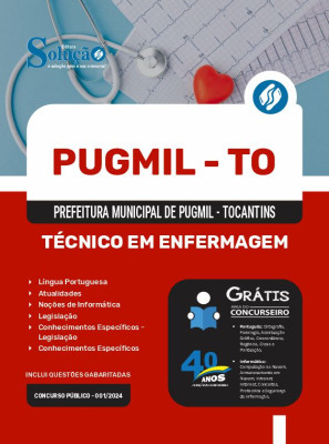 Apostila Prefeitura de Pugmil - TO  - Técnico em Enfermagem - Imagem 3