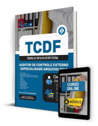 Capa Apostila TCDF  - Auditor de Controle Externo - Especialidade Arquivologia