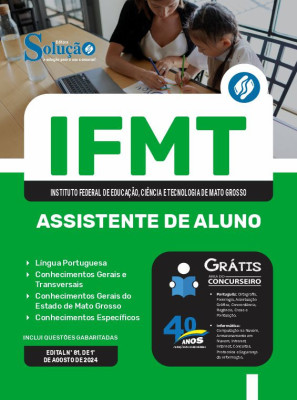 Apostila IFMT em PDF  - Assistente de Aluno - Imagem 1