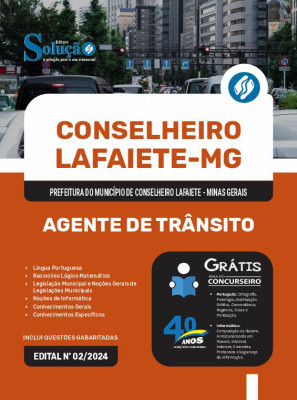 Apostila Prefeitura de Conselheiro Lafaiete - MG  - Agente de Trânsito - Imagem 3