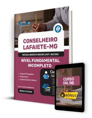 Apostila Prefeitura de Conselheiro Lafaiete - MG  - Nível Fundamental Incompleto - Comum aos Cargos - Imagem 1