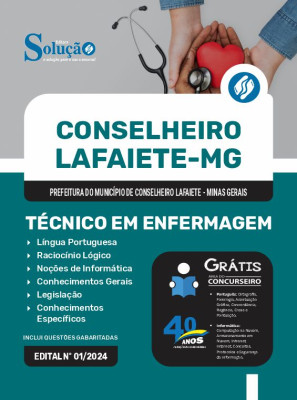 Apostila Prefeitura de Conselheiro Lafaiete - MG  - Técnico em Enfermagem - Imagem 3