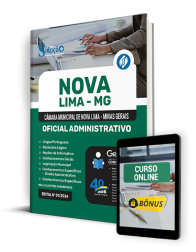 Capa Apostila Câmara de Nova Lima - MG  - Oficial Administrativo