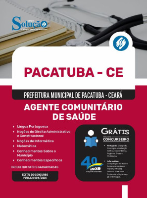 Apostila Prefeitura de Pacatuba - CE em PDF  - Agente Comunitário de Saúde - Imagem 1